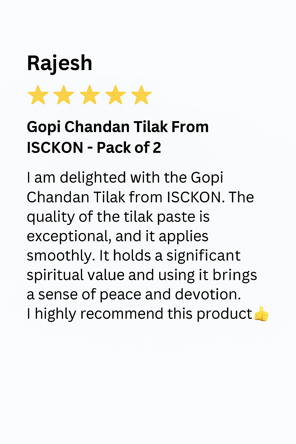 Gopi chandan Tilak From ISCKON - Pack of 2