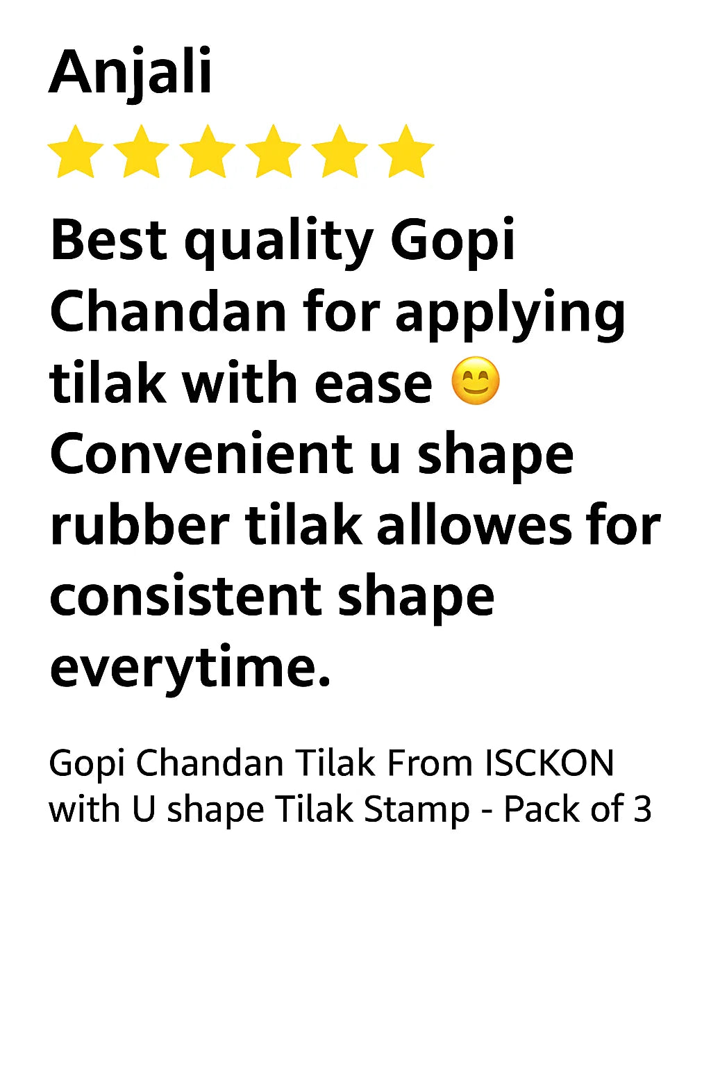 Gopi Chandan Tilak from ISCKON with U shape Tilak Stamp - Pack of 2